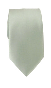 Olive Green Satin Wedding Tie